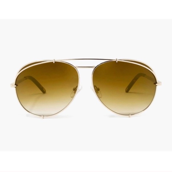 Diff x Khloe Koko Sunglasses Gold & Brown main image 7